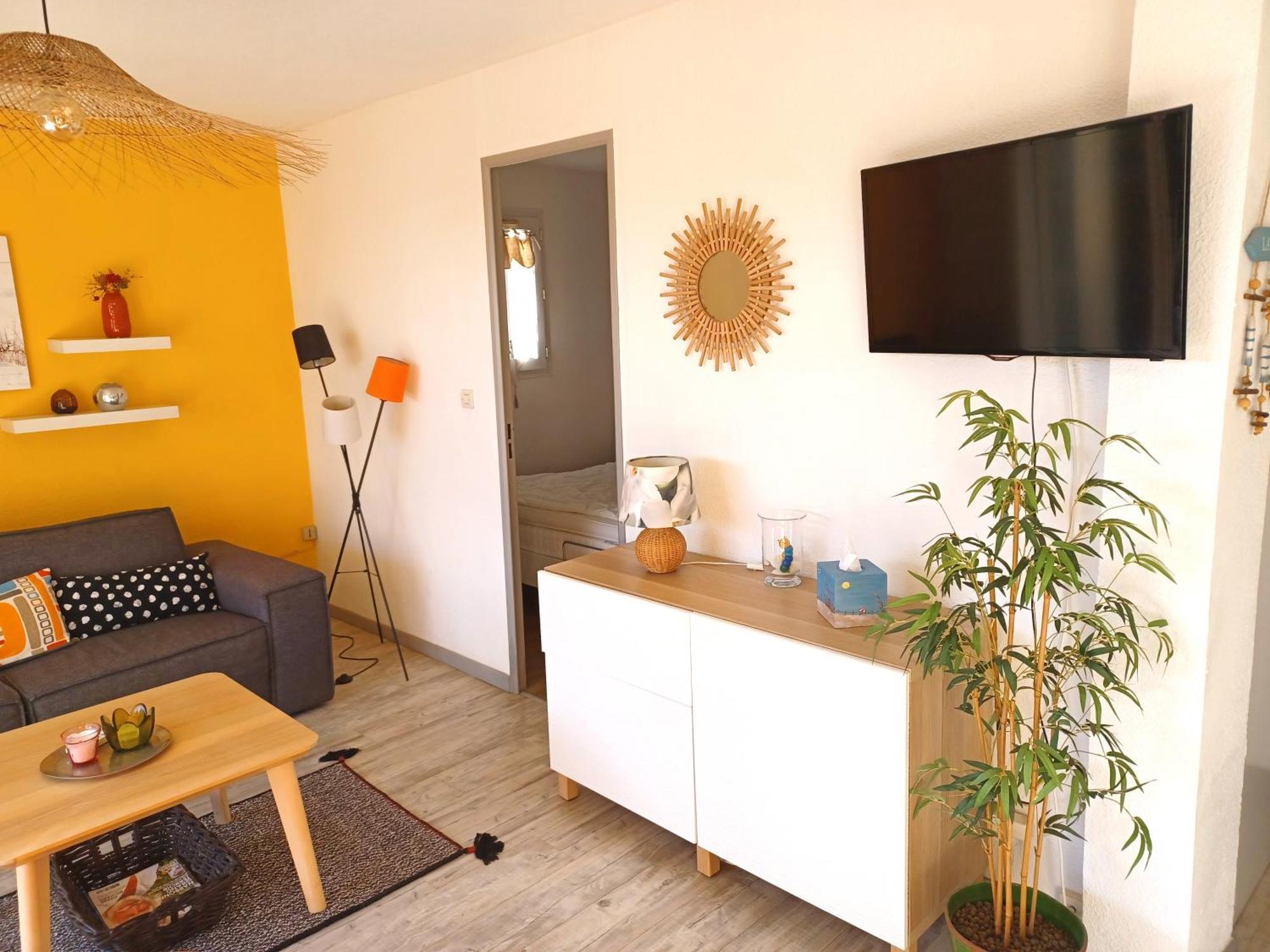 Plain-Pied Jardin 6 Personnes Clim Vue Mer Parking Wifi Terrasse Piscine Dans La Residence Saint-Pierre-la-Mer  Luaran gambar
