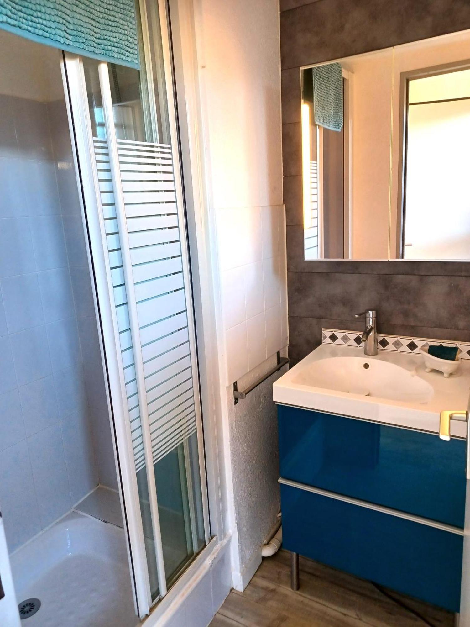 Plain-Pied Jardin 6 Personnes Clim Vue Mer Parking Wifi Terrasse Piscine Dans La Residence Saint-Pierre-la-Mer  Luaran gambar