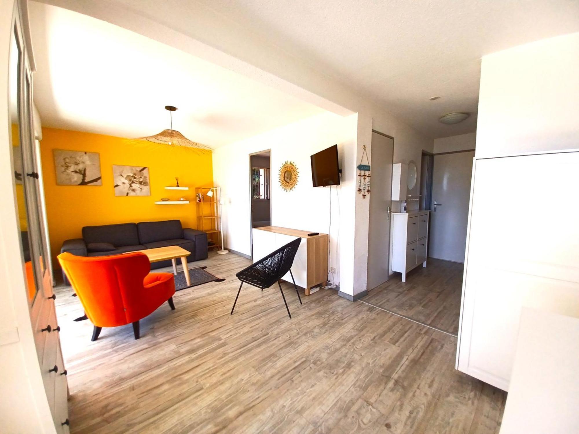 Plain-Pied Jardin 6 Personnes Clim Vue Mer Parking Wifi Terrasse Piscine Dans La Residence Saint-Pierre-la-Mer  Luaran gambar