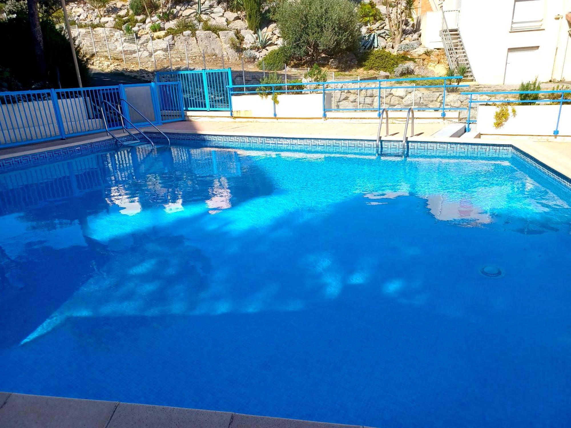 Plain-Pied Jardin 6 Personnes Clim Vue Mer Parking Wifi Terrasse Piscine Dans La Residence Saint-Pierre-la-Mer  Luaran gambar