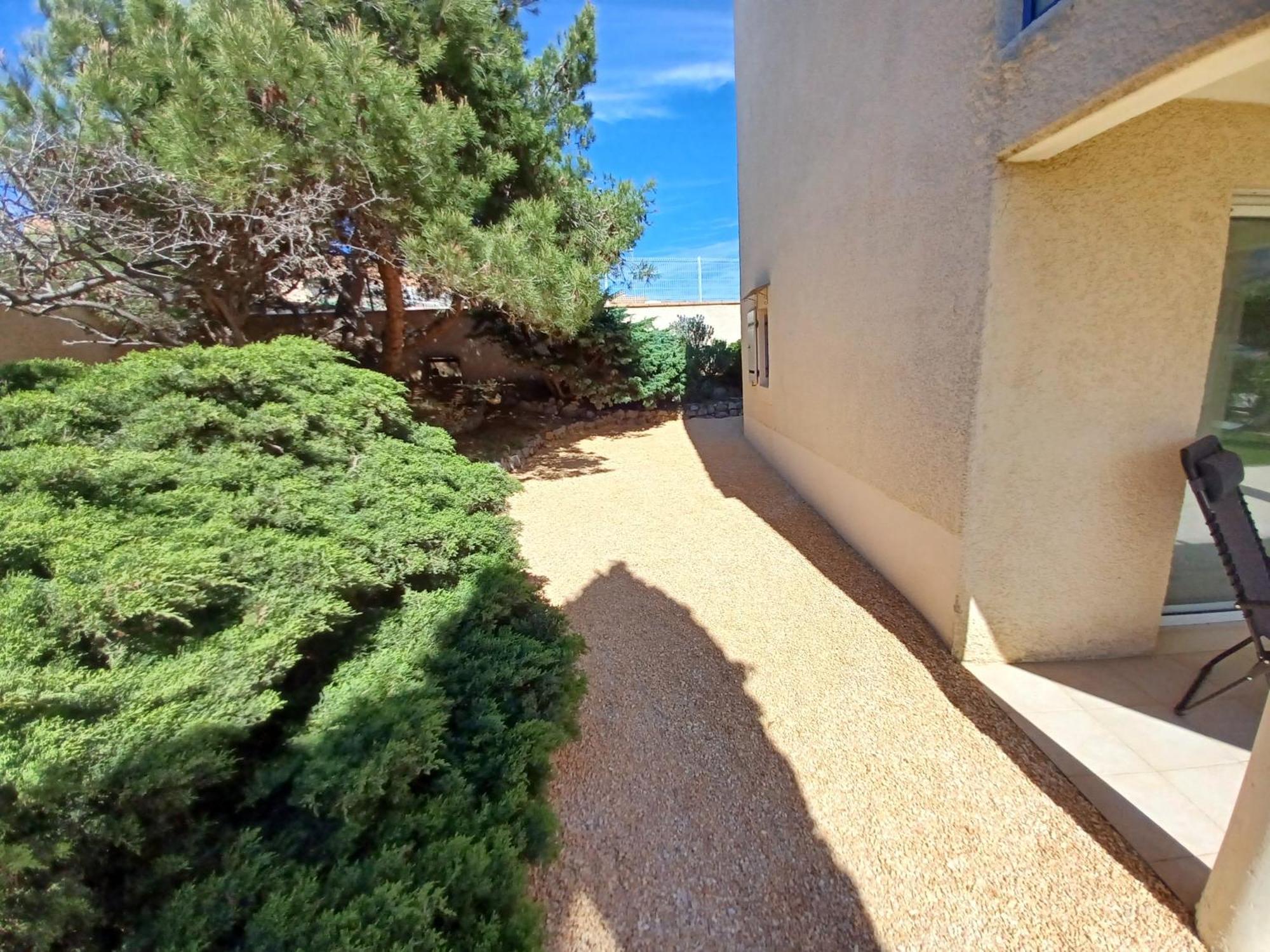 Plain-Pied Jardin 6 Personnes Clim Vue Mer Parking Wifi Terrasse Piscine Dans La Residence Saint-Pierre-la-Mer  Luaran gambar